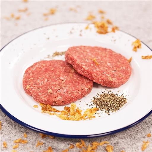 Caramelised Onion & Black Pepper Pork Burger (Pack 2)