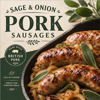 Sage & Onion Pork Sausage (4 Pack)