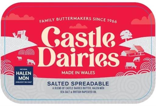 Castle Dairies Halen Môn Sea Salted Spreadable Butter 250g