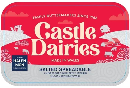 Castle Dairies Halen Môn Sea Salted Spreadable Butter 250g