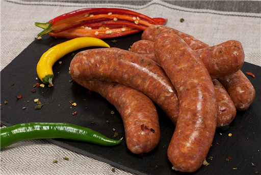 EXTRA HOT Pork Sausage (4 Pack) Supplied Frozen