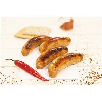 Pork, Chilli & Lime Sausage (4 pack) Supplied Frozen