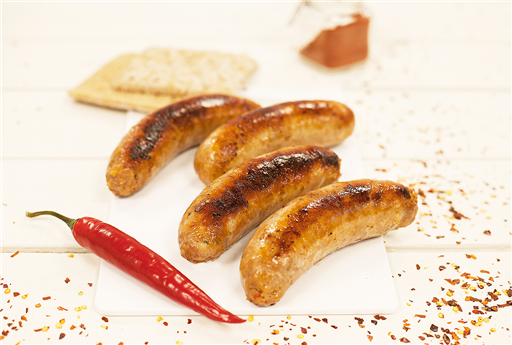 Pork, Chilli & Lime Sausage (4 pack) Supplied Frozen