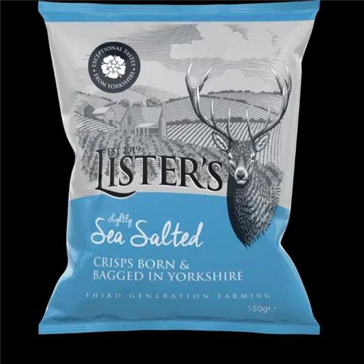 Listers Sea Salted Crisps 150g
