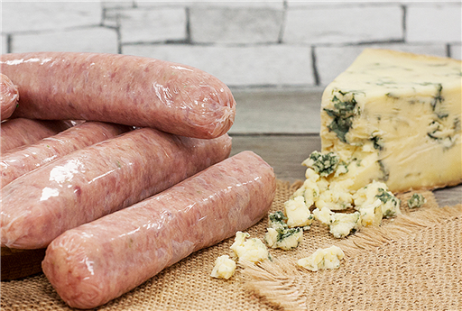 Pork & Hartington Stilton Sausage (4 Pack) Supplied Frozen