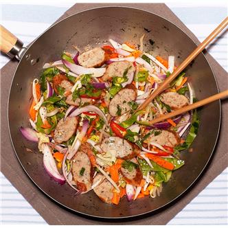 Spring Onion & Ginger Pork Sausage (4 pack) Supplied Frozen