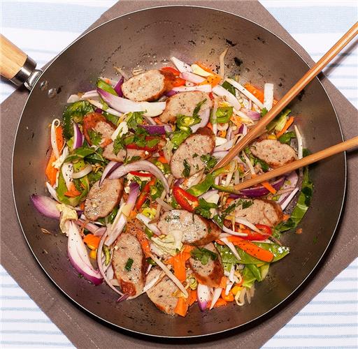 Spring Onion & Ginger Pork Sausage (4 pack) Supplied Frozen