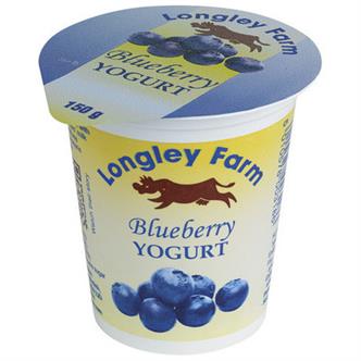 Longley Farm Yoghurt - Blueberry 150g