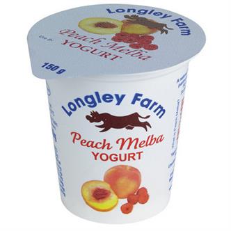 Longley Farm Yoghurt - Peach Melba 150g