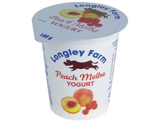 Longley Farm Yoghurt - Peach Melba 150g