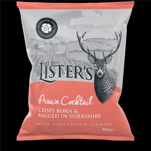 Listers Prawn Cocktail Crisps 150g