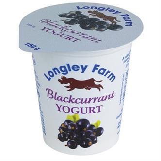 Longley Farm Yoghurt - Blackcurrant 150g