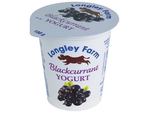 Longley Farm Yoghurt - Blackcurrant 150g