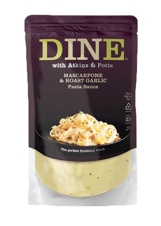 DINE Mascarpone & Roast Garlic Pasta Sauce
