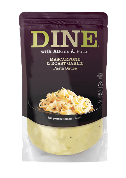 DINE Mascarpone & Roast Garlic Pasta Sauce