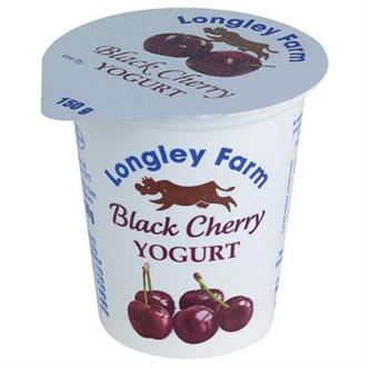 Longley Farm Yoghurt - Black Cherry 150g