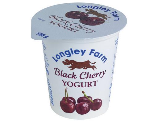 Longley Farm Yoghurt - Black Cherry 150g