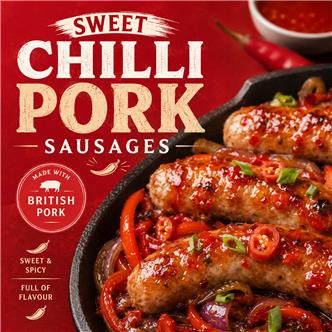 Sweet Chilli Pork Sausages (4 Pack)